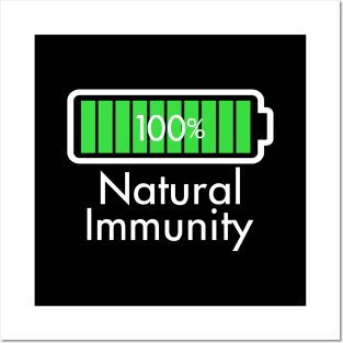 Fitness Health Gym Natural Immunity 100% FIt Slogan Posters and Art